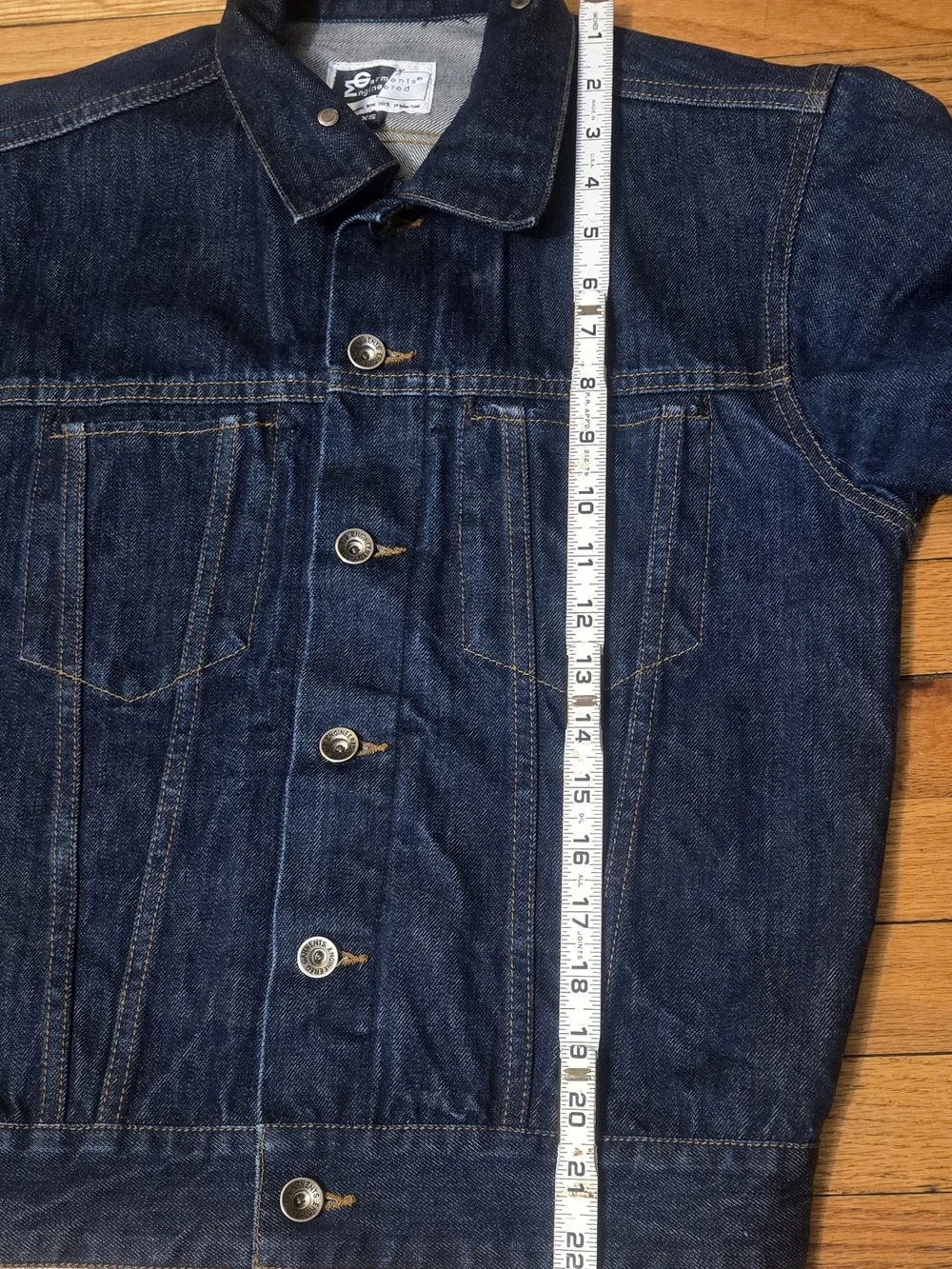 Engineered Garments Men's Dark Blue Denim Jacket - Classic Trucker Style. Xsmall - Picture 8 of 12